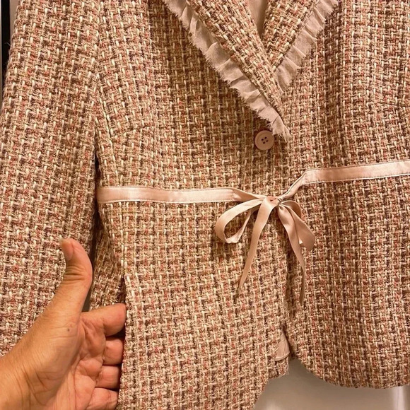 Laundry by SHELLI SEGAL jacket with satin belt tie - Picture 7 of 11